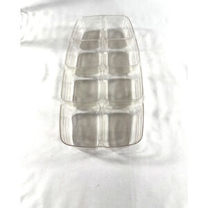 Longaberger Basket 8 Slot Plastic Protector #14733 13.5"L x 6.5"W x 1.75"H